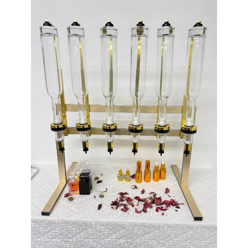 Golden Metal Stand 6‑Port 375m - Perfume Fragrance Bar recension och pris